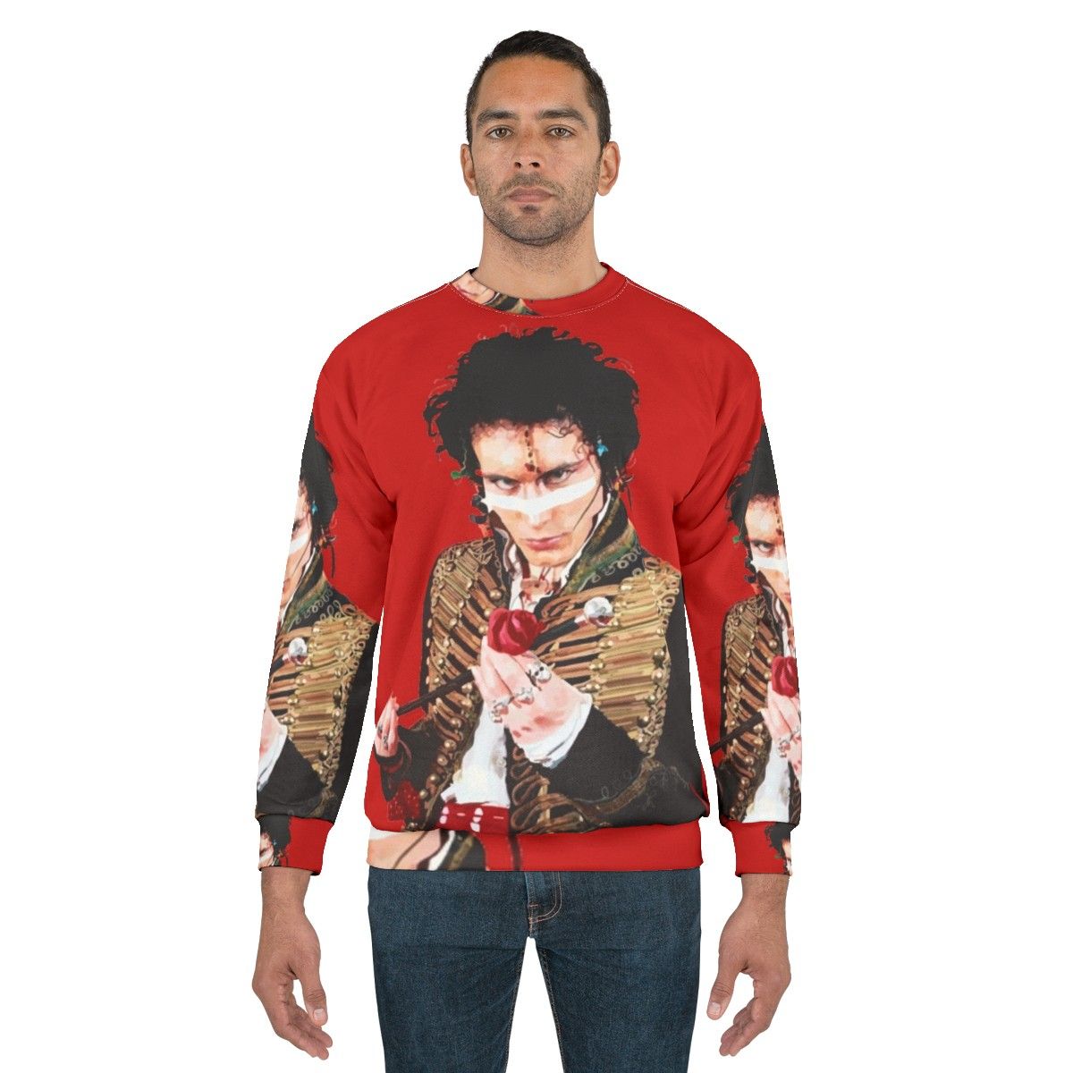 Adam Ant Inspired 80s Punk Rock Sweatshirt - men