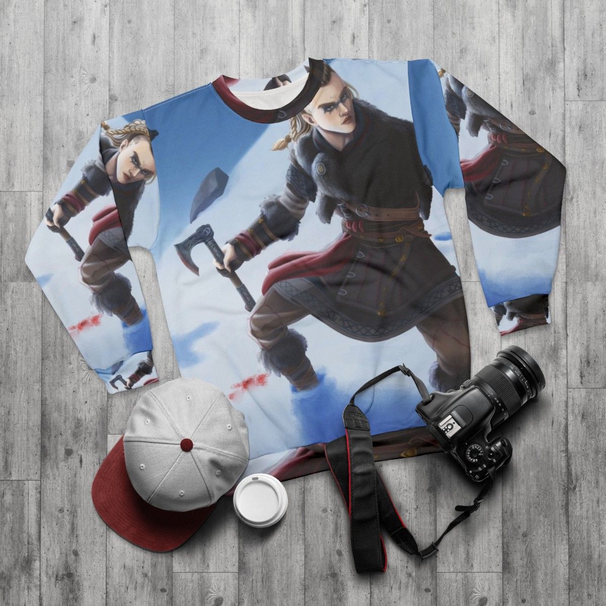 Eivor Varinsdottir Assassin's Creed Valhalla Sweatshirt - flat lay