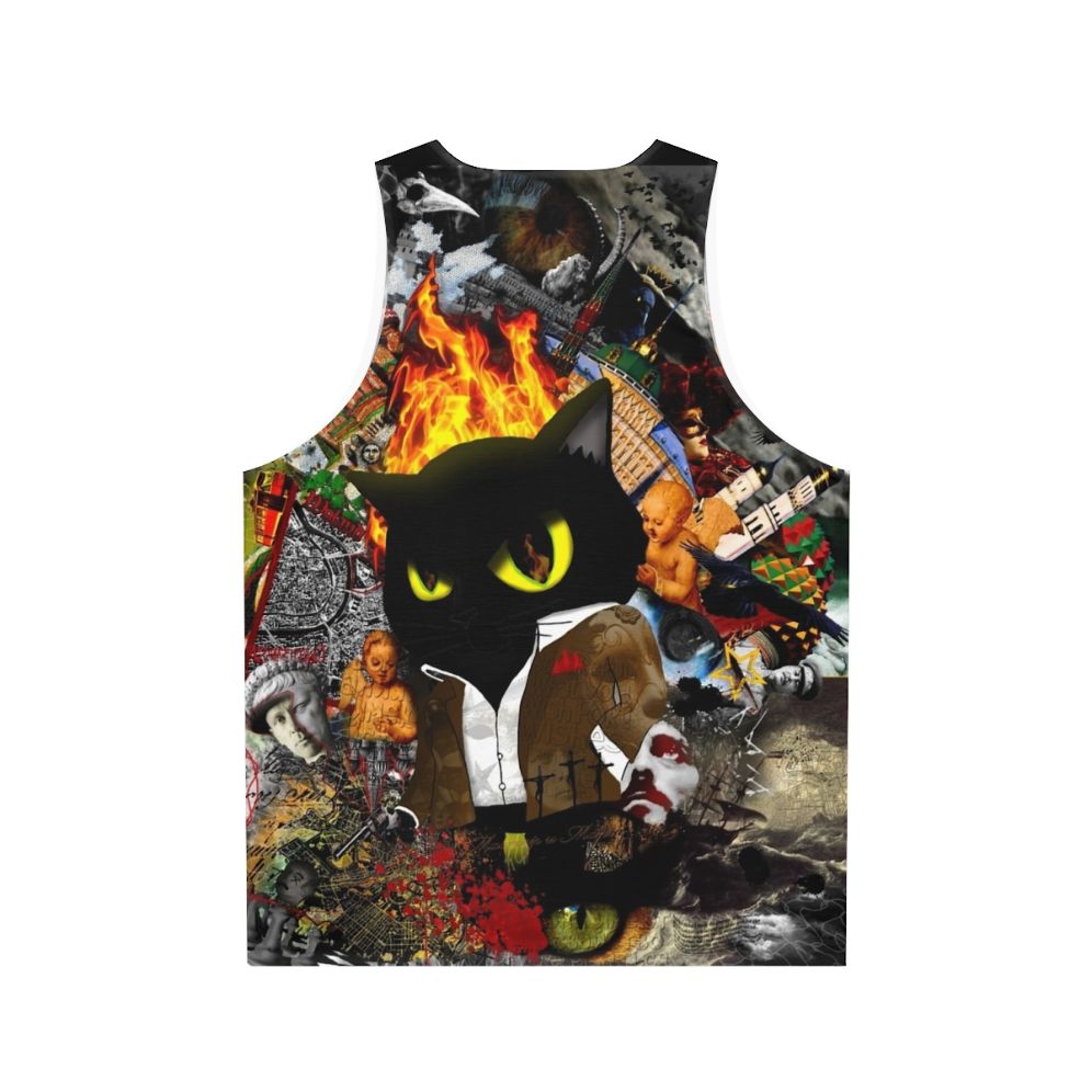 Woland's Cat Behemoth Unisex Tank Top - Back