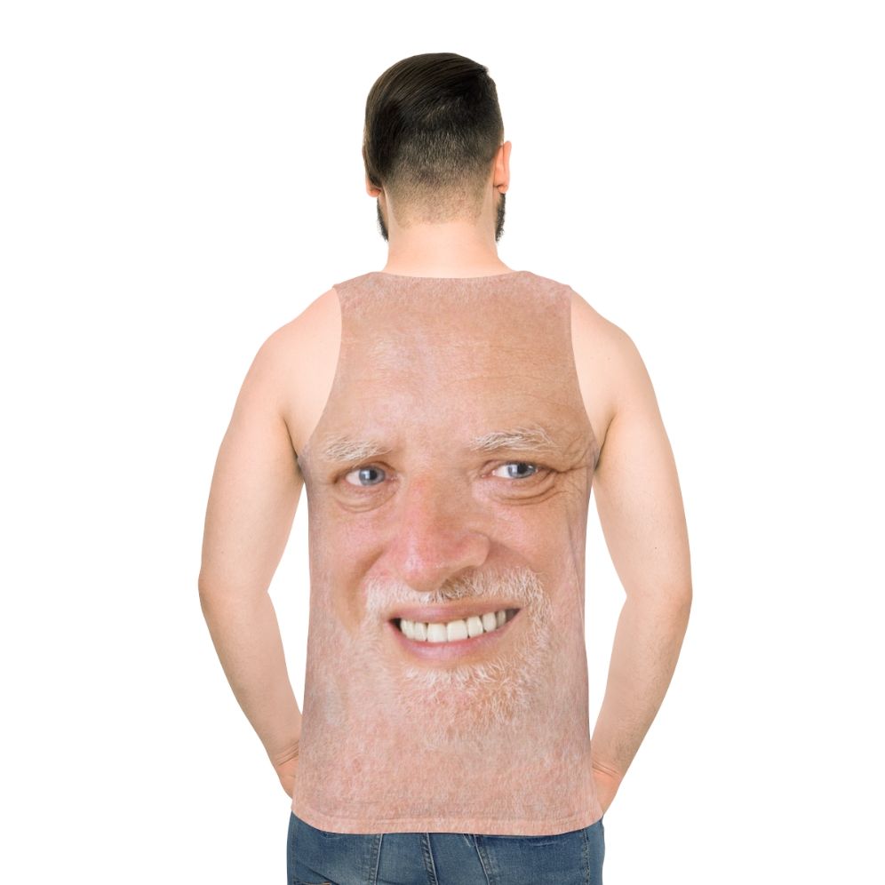 Hide the Pain Harold Unisex Tank Top - men back