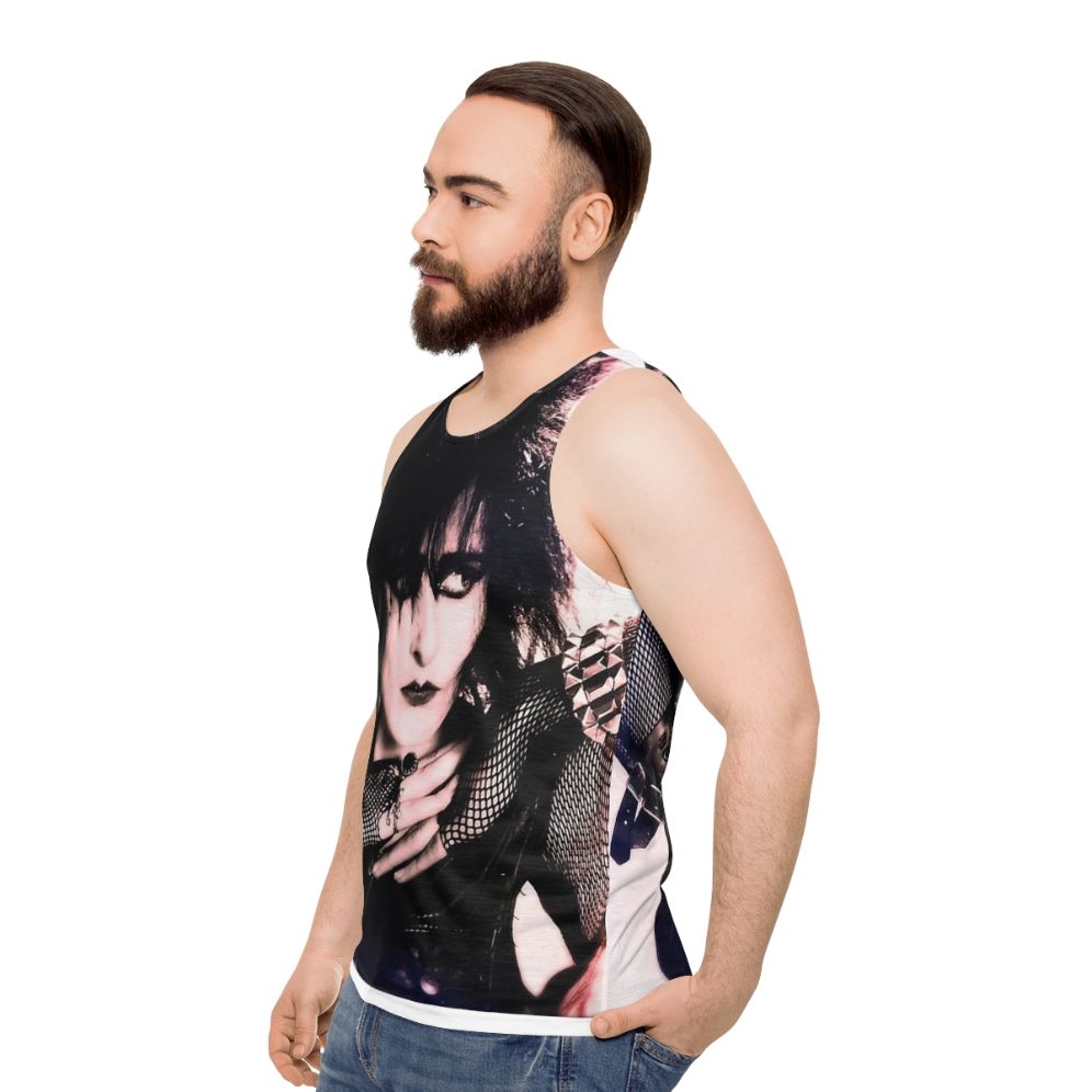 Siouxsie and the Banshees punk rock unisex tank top - men side