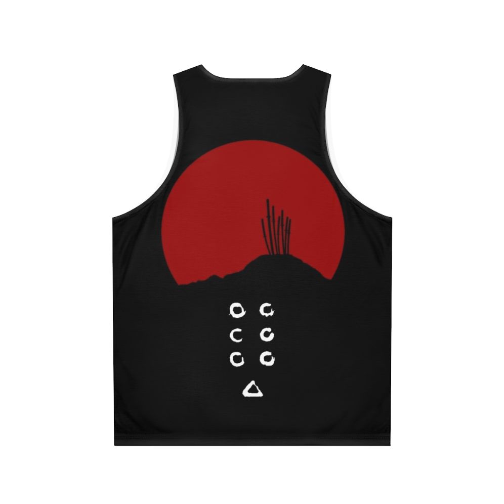 Unisex Samurai-Inspired Tank Top - Back