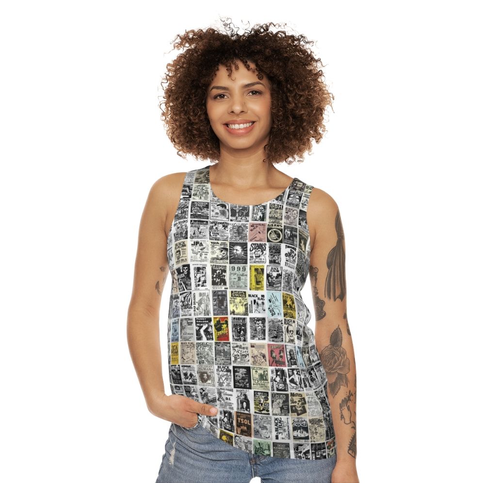 Vintage Punk Rock Bands Unisex Tank Top - women