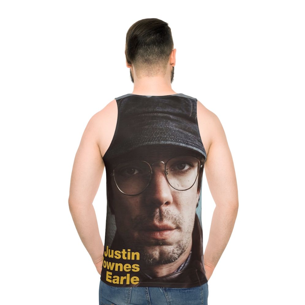 Justin Townes Earle American World Music Unisex Tank Top - men back