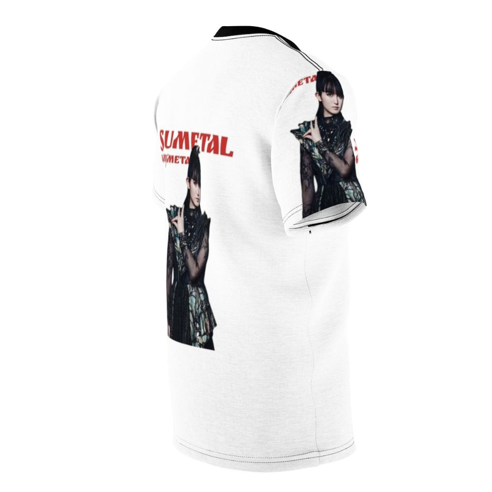 Sumetal-inspired all-over-print t-shirt featuring Japanese metal band design - men right