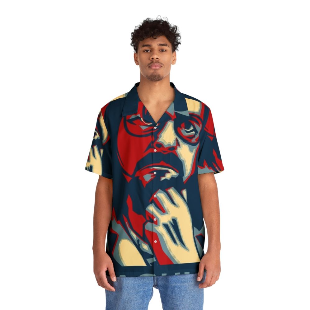 Didier Raoult Themed Hawaiian Shirt - People Front