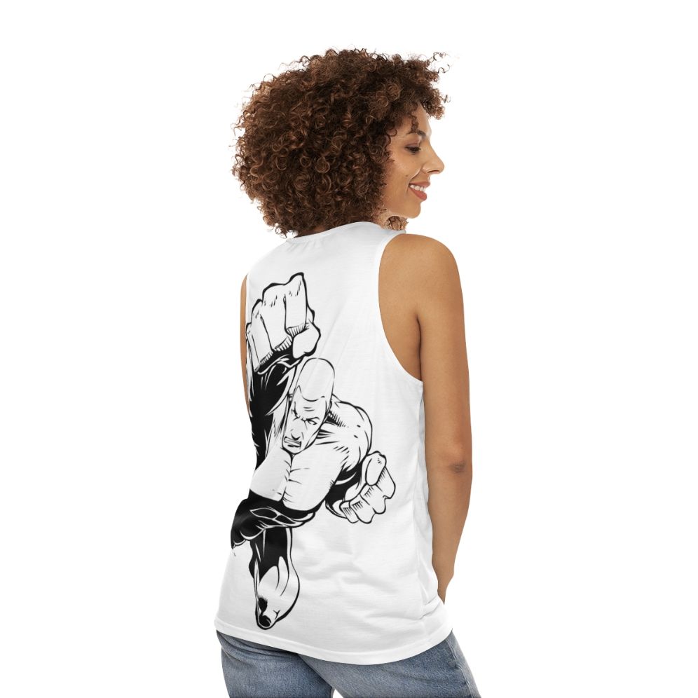 Superhero Inspired Unisex Tank Top - women back