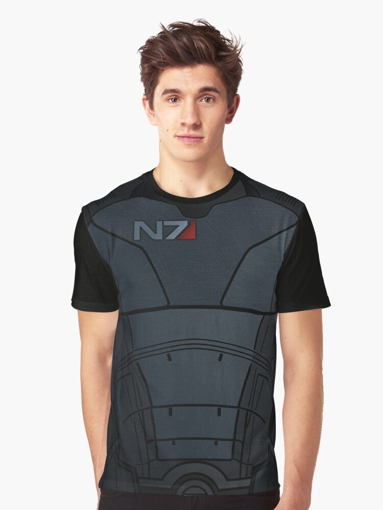 Mass Effect N7 Commander Shepard Armor Graphic T-Shirt - Men