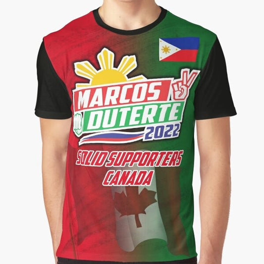 Graphic t-shirt featuring Bong Bong Marcos and Sara Duterte, the 2022 Philippine presidential and vice presidential candidates