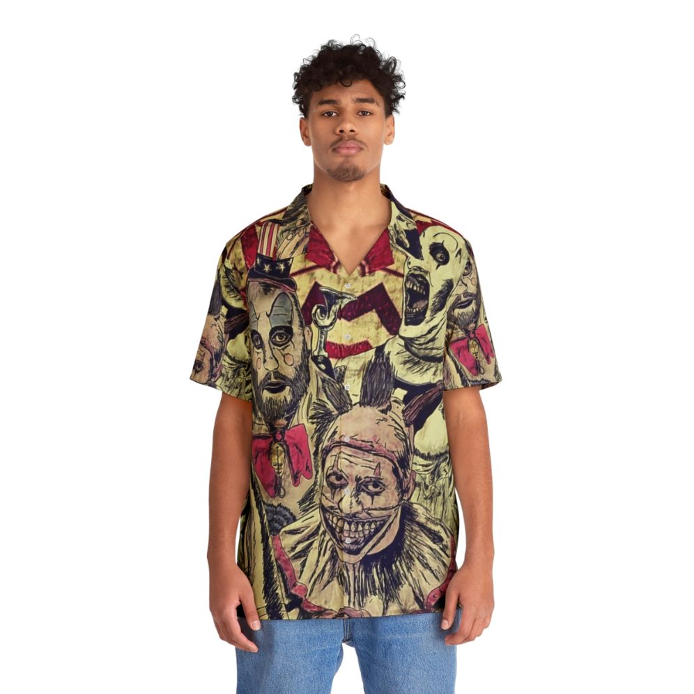 Terrifying Creepy Clown Hawaiian Shirt - People Front