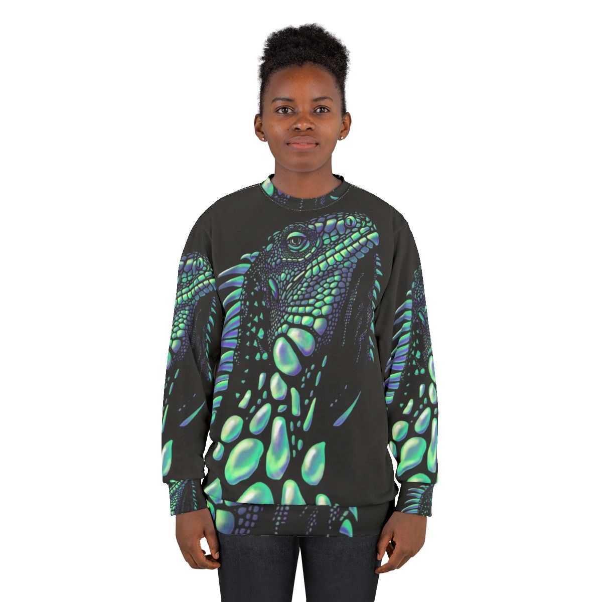 Iguana Soap Bubbles Sweatshirt - women