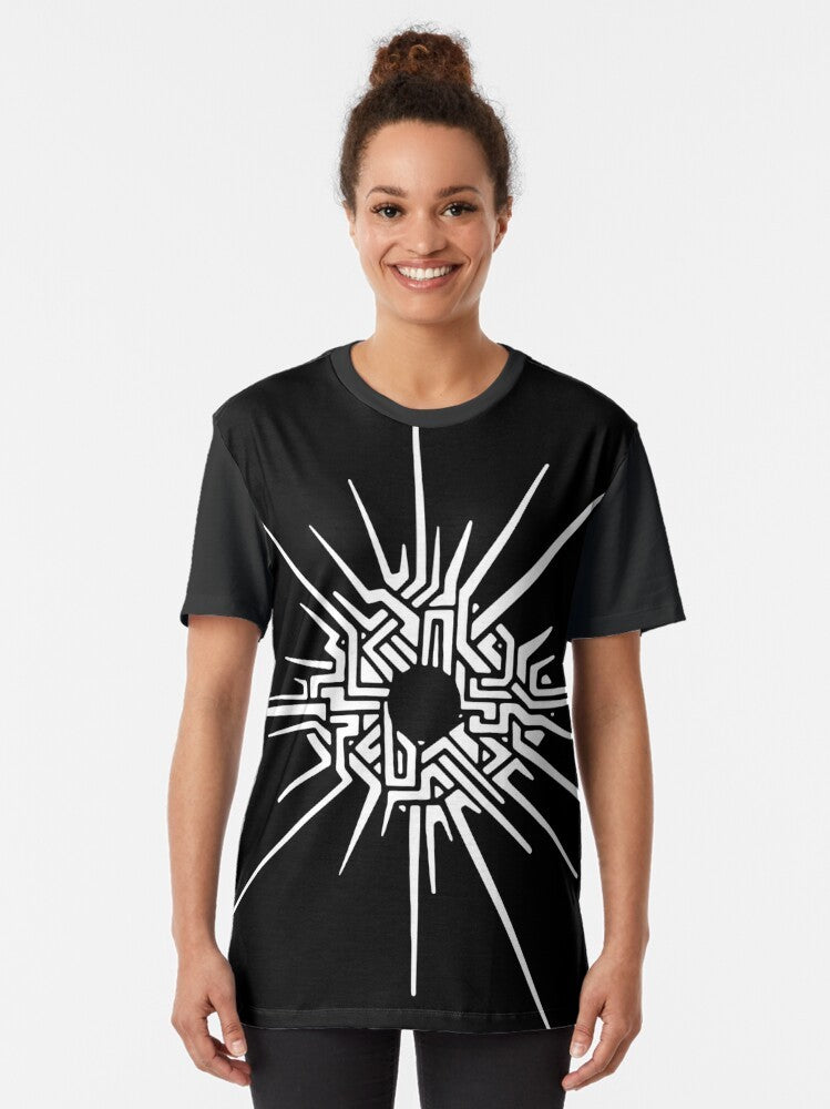 Outer Wilds space exploration video game t-shirt with the symbol of the Eye of the Universe - Women