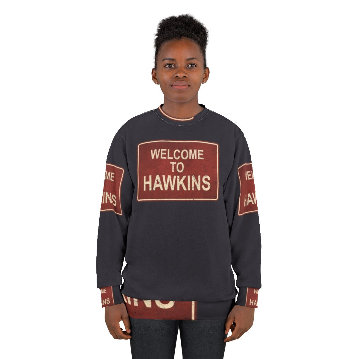 Retro Stranger Things Hawkins Sweatshirt - women