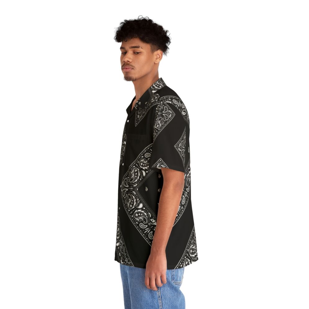 Bandana print Hawaiian shirt with graphic design - People Left