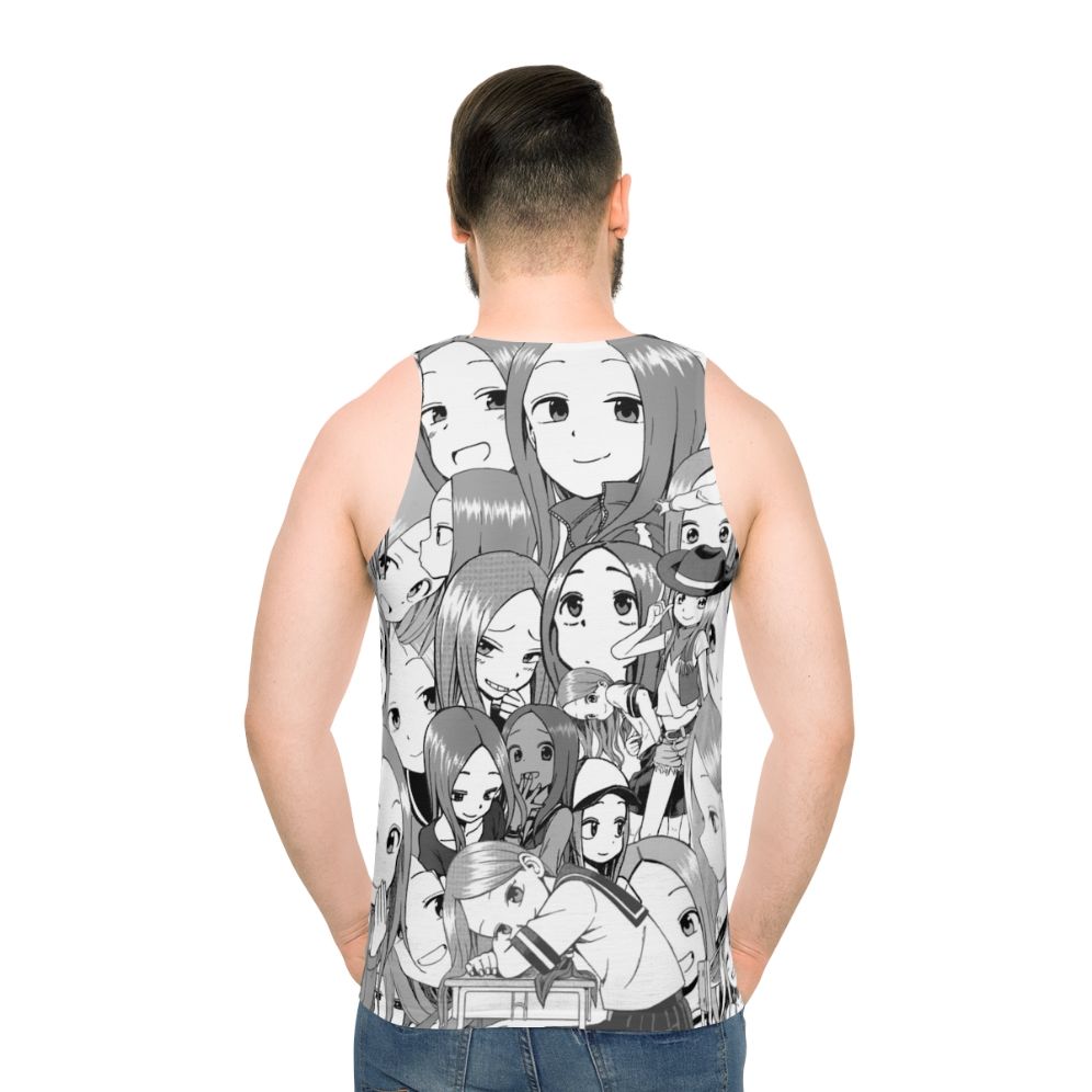 Takagi-san Smug Queen Unisex Anime Tank Top - men back