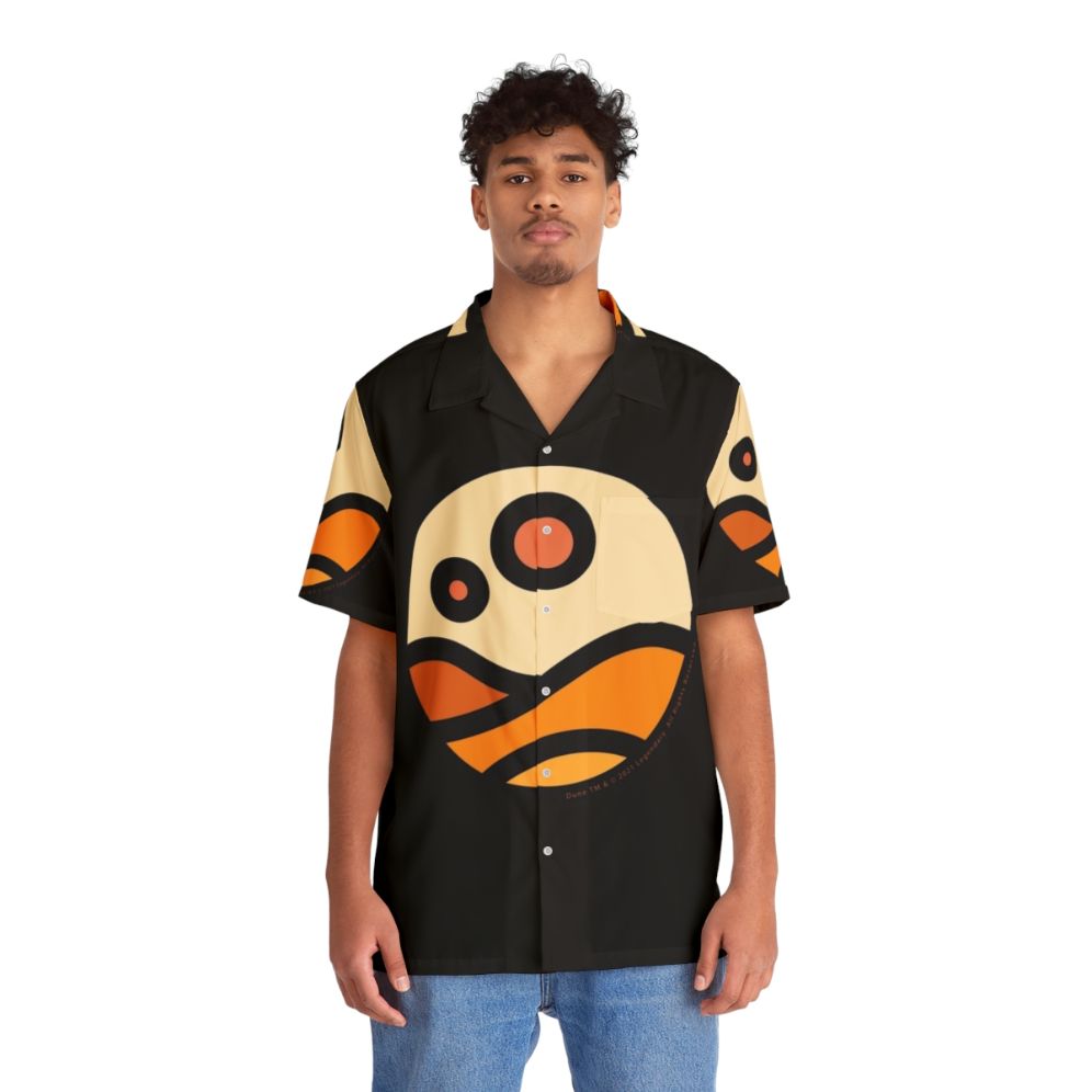 Dune Arrakis Desert Hawaiian Shirt with sci-fi landscape - People Front