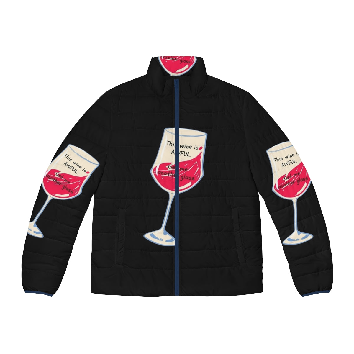 Schitt's Creek "Awful Wine" Puffer Jacket