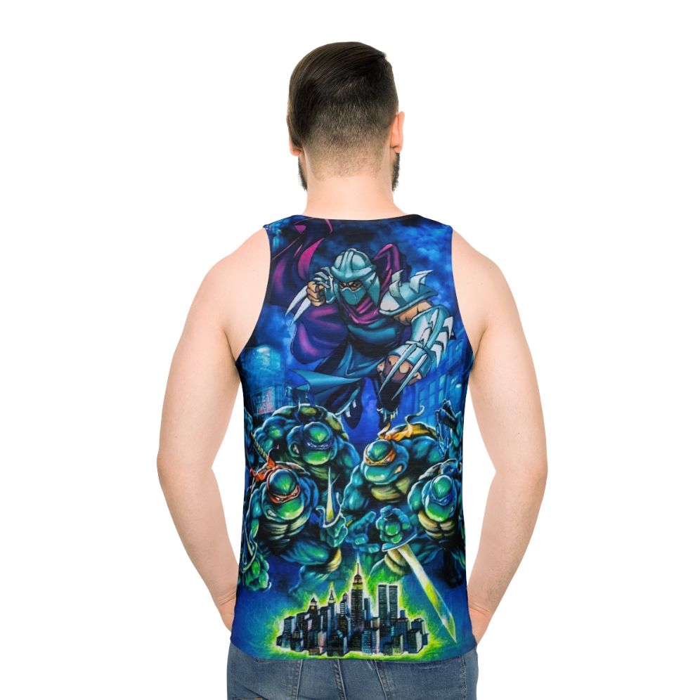 Retro Teenage Mutant Ninja Turtles Hyper Stone Unisex Tank Top - men back