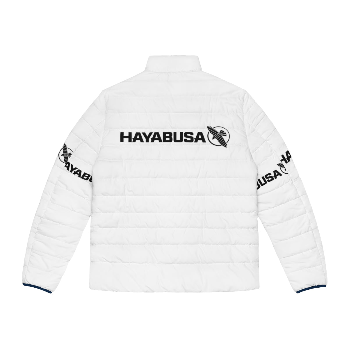 Hayabusa Fight Puffer Jacket, featuring a puffer design for warmth and comfort during training and competition. - Back