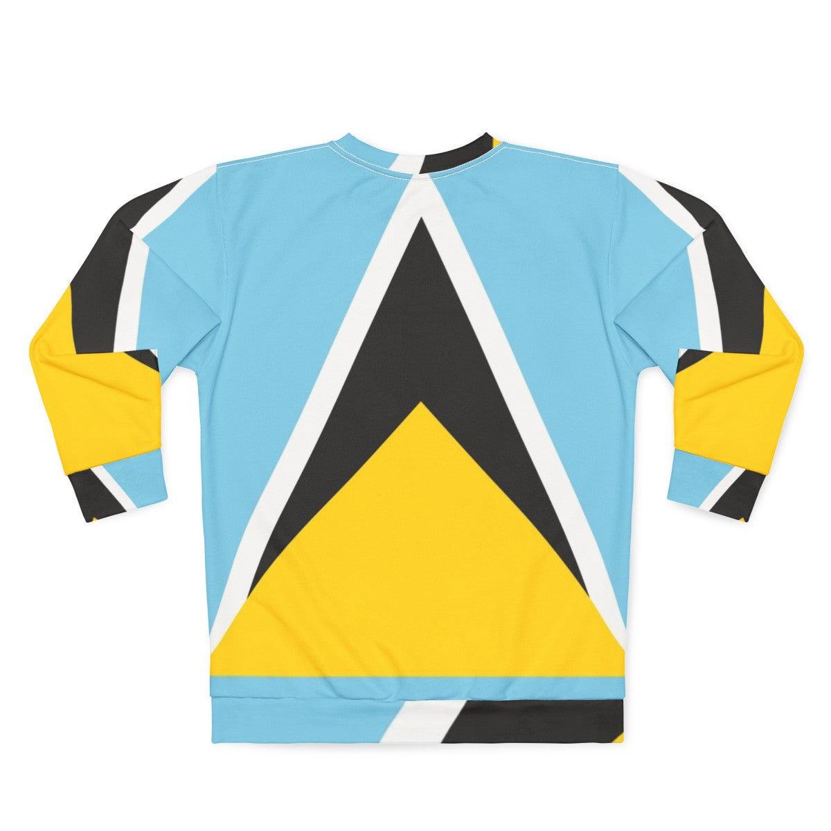 Saint Lucia Flag Sweatshirt - Back