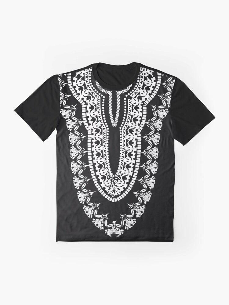 Black Wakandan Panther Graphic T-Shirt - Flat lay