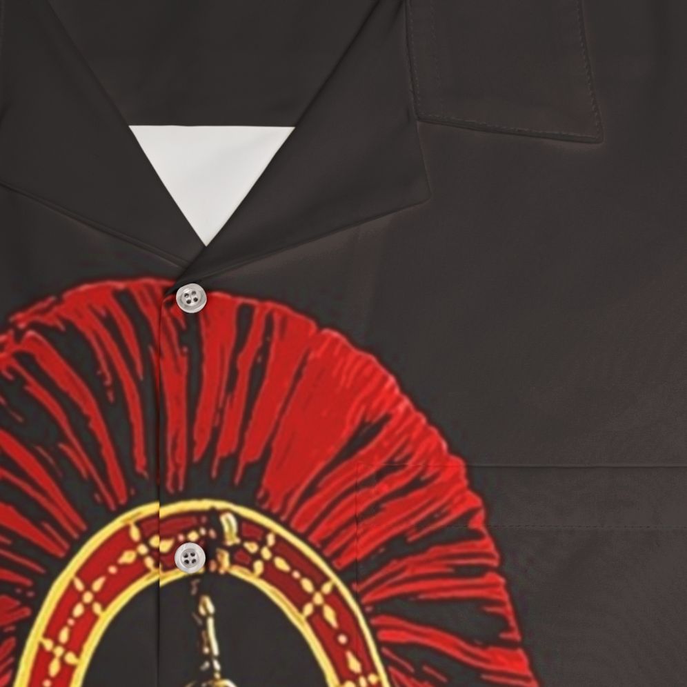 Roman Centurion Portrait Hawaiian Shirt - Detail