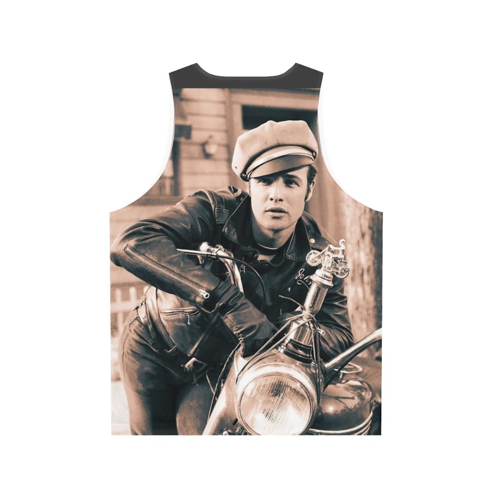 Marlon Brando vintage portrait unisex tank top - Back