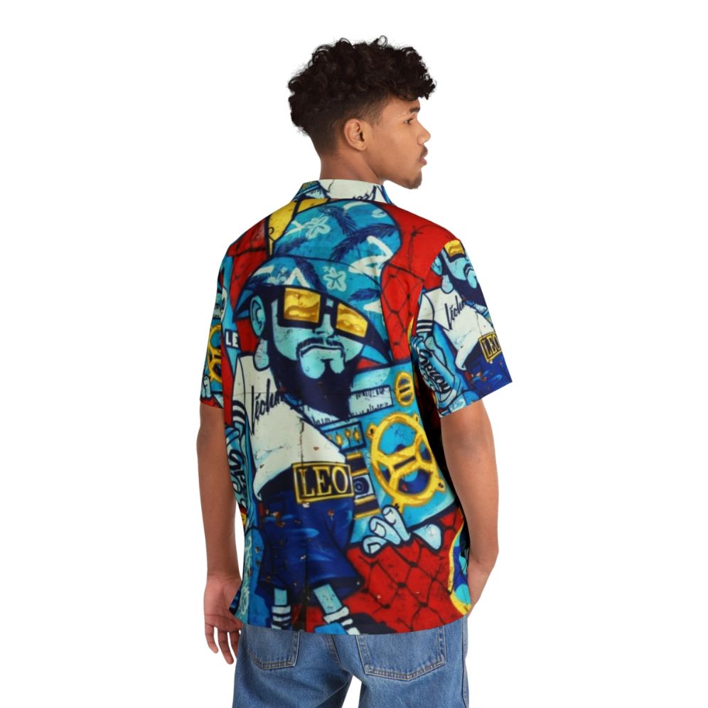 Retro 80s graffiti style b-boy hawaiian shirt - People Back