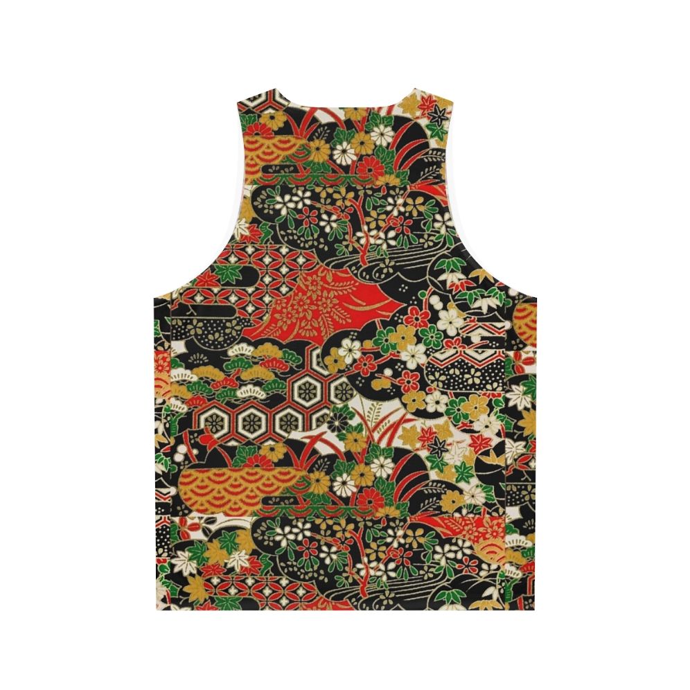 Traditional Japanese pattern unisex tank top - Back