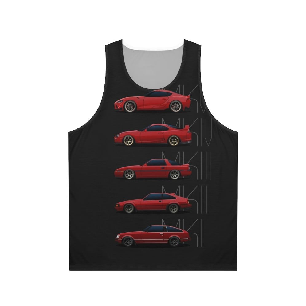 Toyota Supra Generations Unisex Tank Top