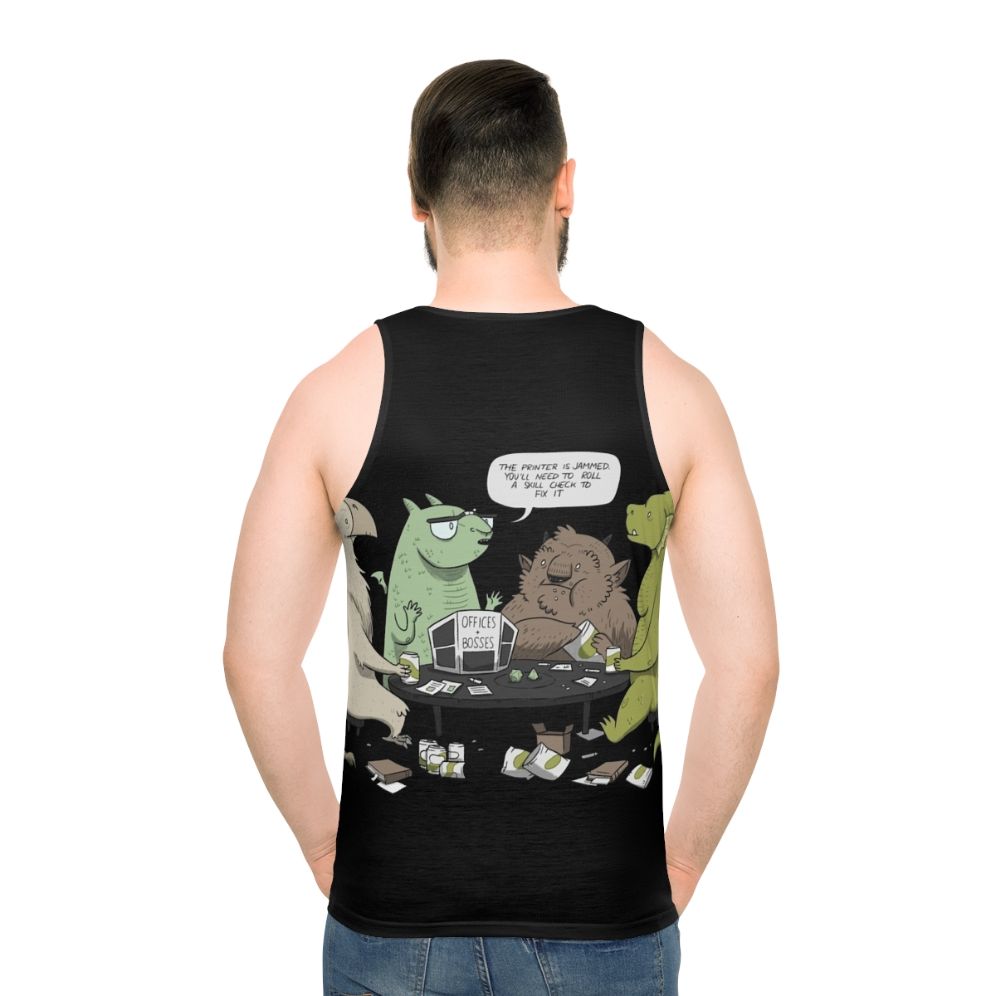 Unisex Monsters Love RPGs Tank Top - men back