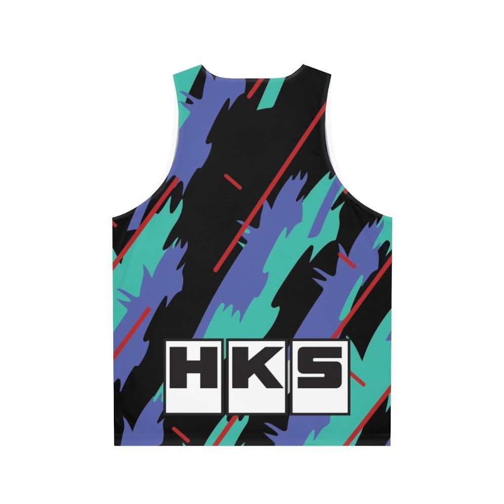 HKS Retro Pattern Unisex Tank Top - Back