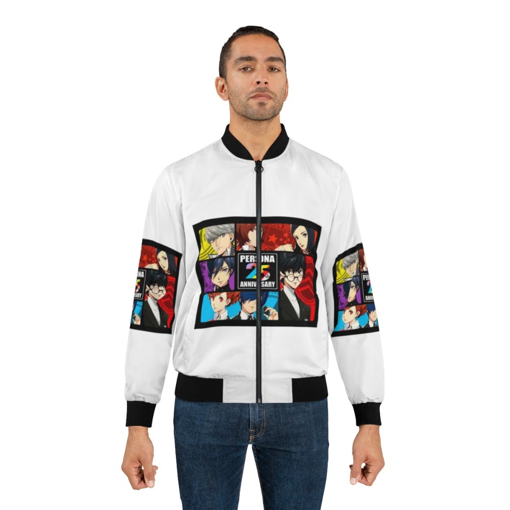 Persona Anniversary Bomber Jacket with Persona-themed design and graphics - Lifestyle