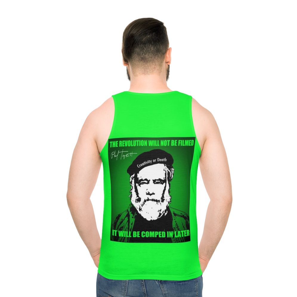 Madgod Revolution Unisex Stop Motion Horror Tank Top - men back