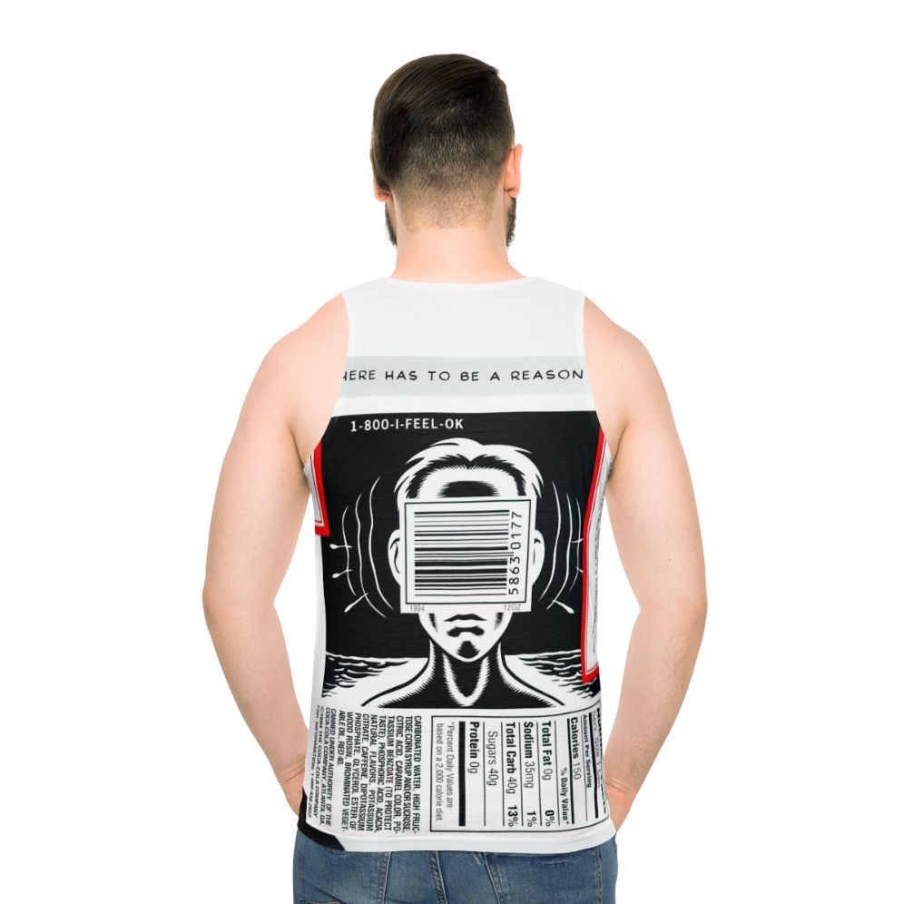 Retro OK Soda unisex tank top - men back