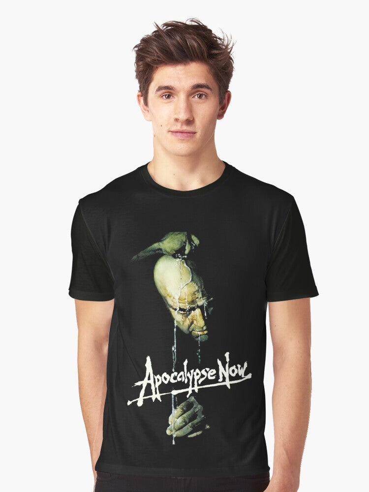 Apocalypse Now horror-themed graphic t-shirt featuring imagery from the Vietnam War film - Men