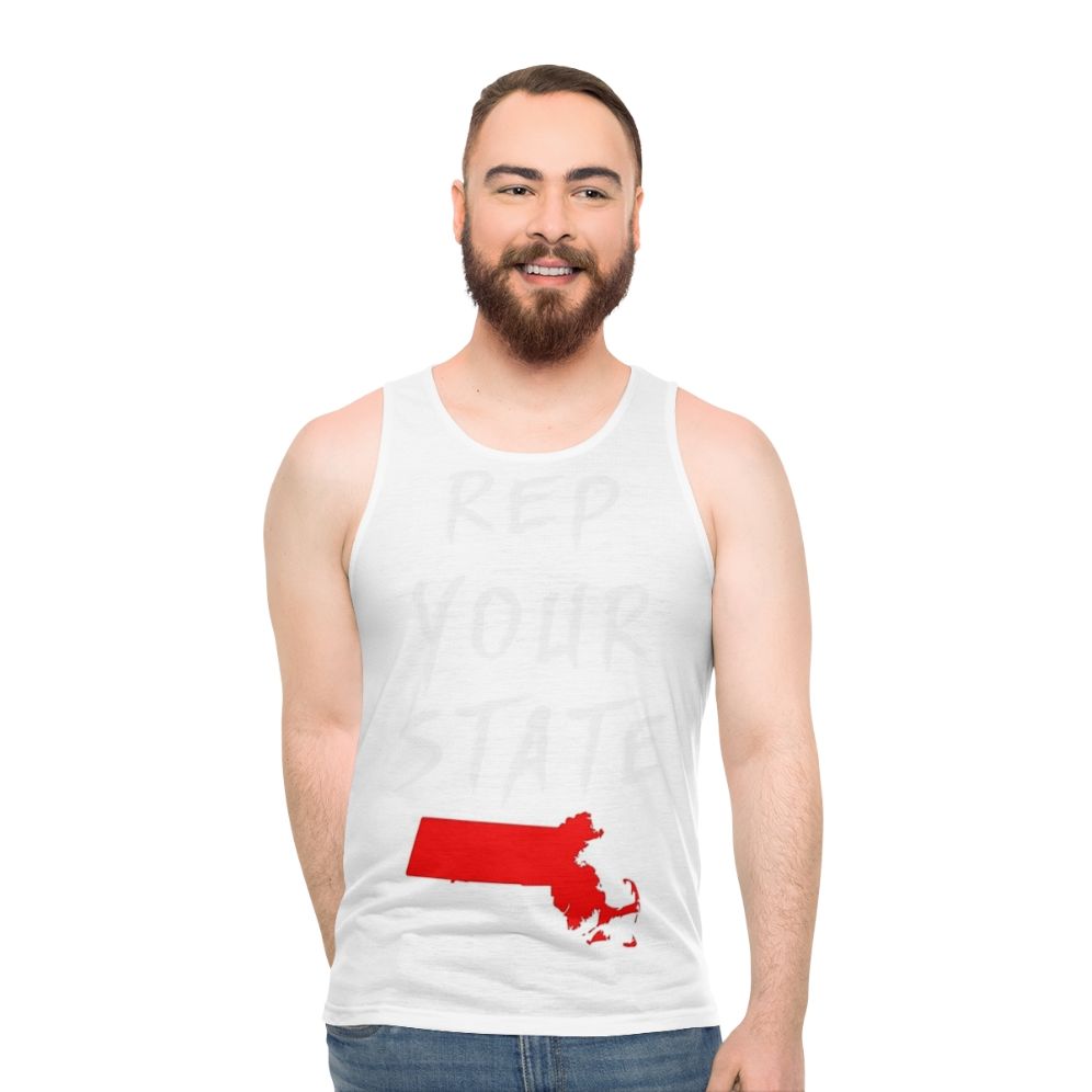 Massachusetts state pride unisex tank top - men