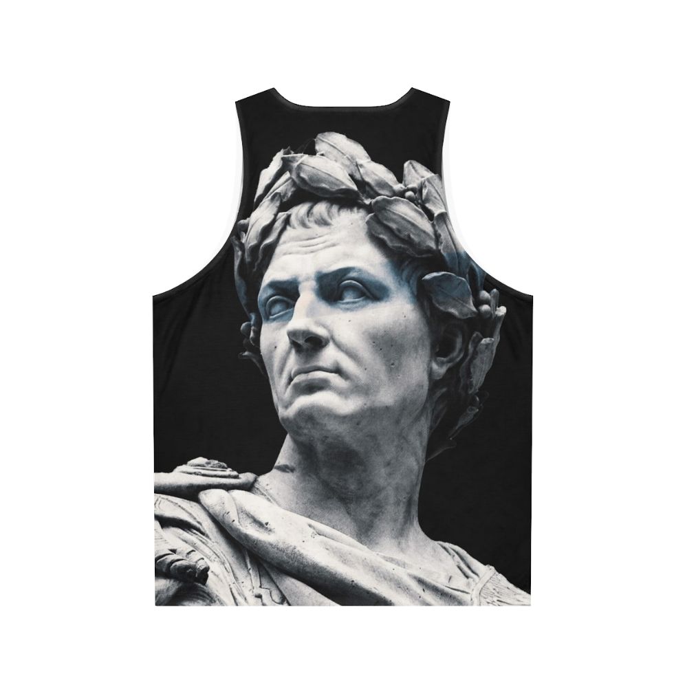 Caesar Unisex Tank Top - Roman General Statue Graphic Tee - Back