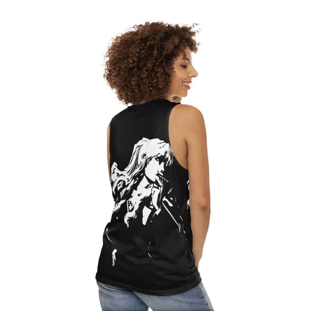 Black Lagoon Balalaika Minimalist Unisex Tank Top - women back