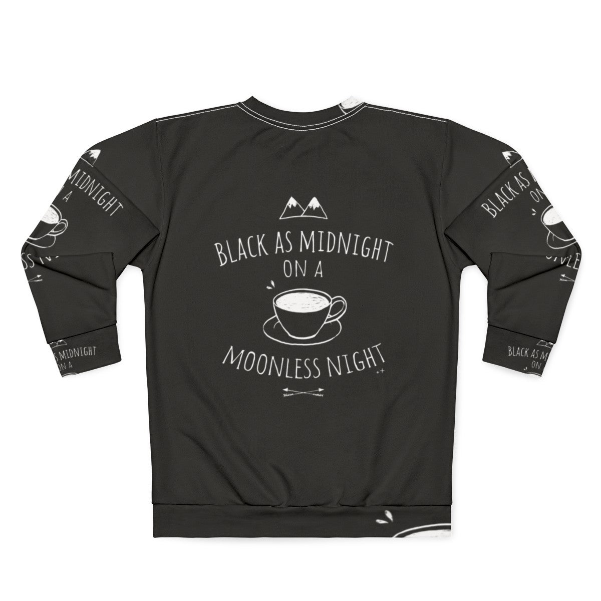 Black sweatshirt with Twin Peaks and Agent Cooper design - Back