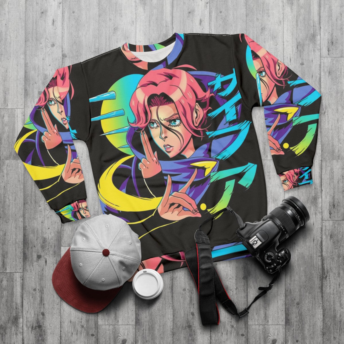 Castlevania Sypha the Speaker Magician Sweatshirt - flat lay