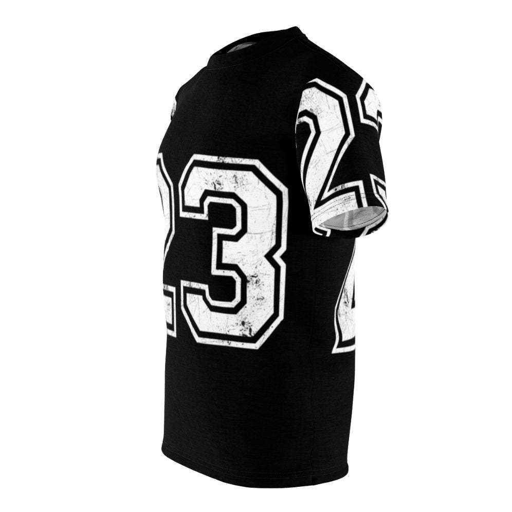 Sports jersey with the number 23 design on a t-shirt - men left