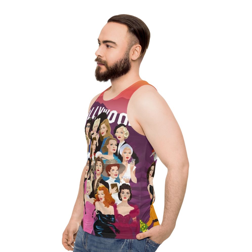 Unisex Hollywood inspired tank top - men side