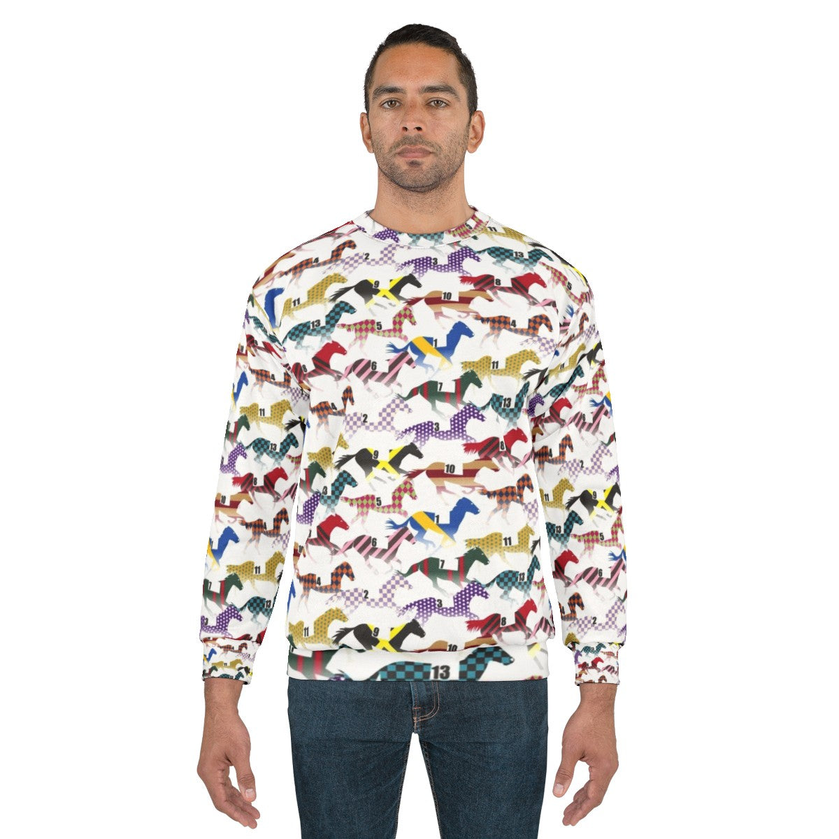 Jockey Silks Pattern Sweatshirt - men