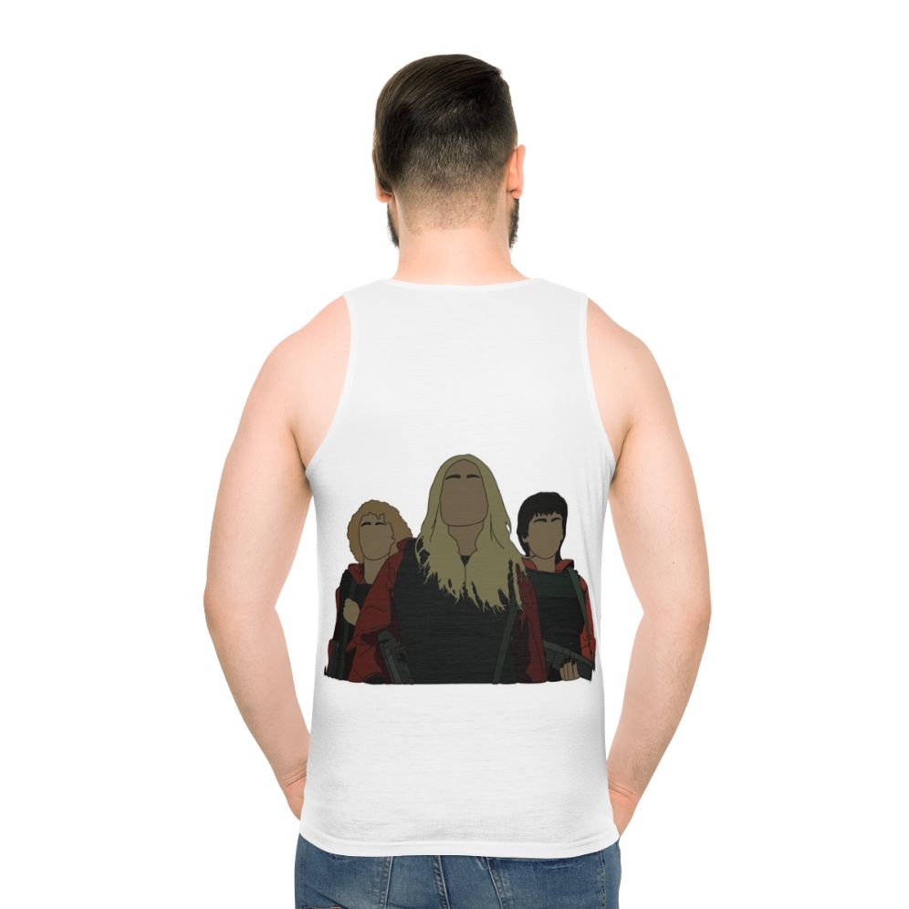 Money Heist Netflix Series Unisex Tank Top - men back