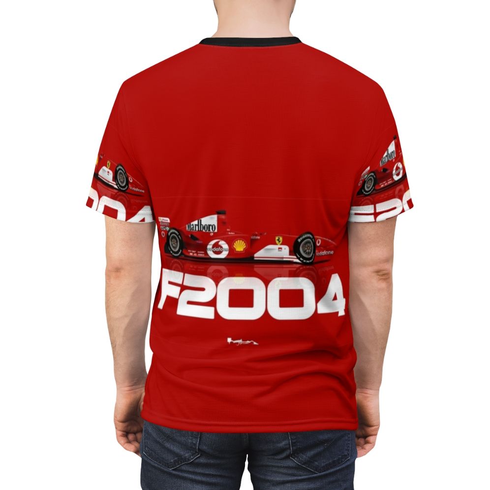 Stylish F2004 Inspired T-shirt for Motorsports Fans - men back