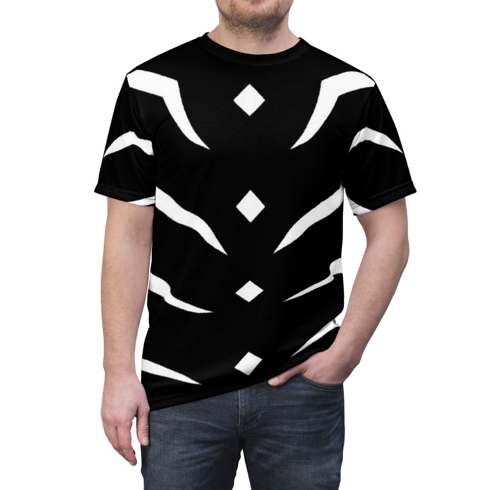 Stylish anime-inspired Accelerator t-shirt featuring a playful, kawaii design - men front