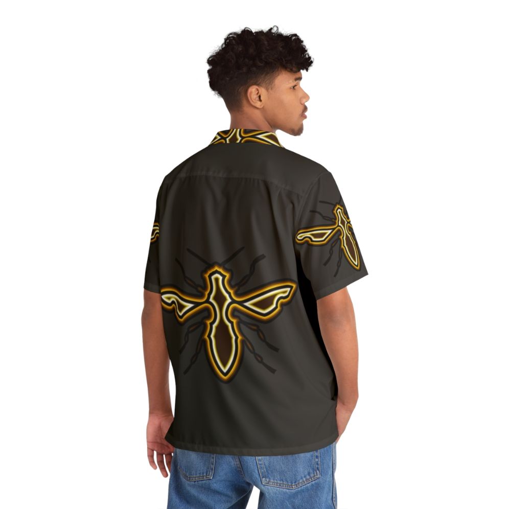 Bee Legendary Animals Hawaiian Shirt with nature inspired tropical design - People Back