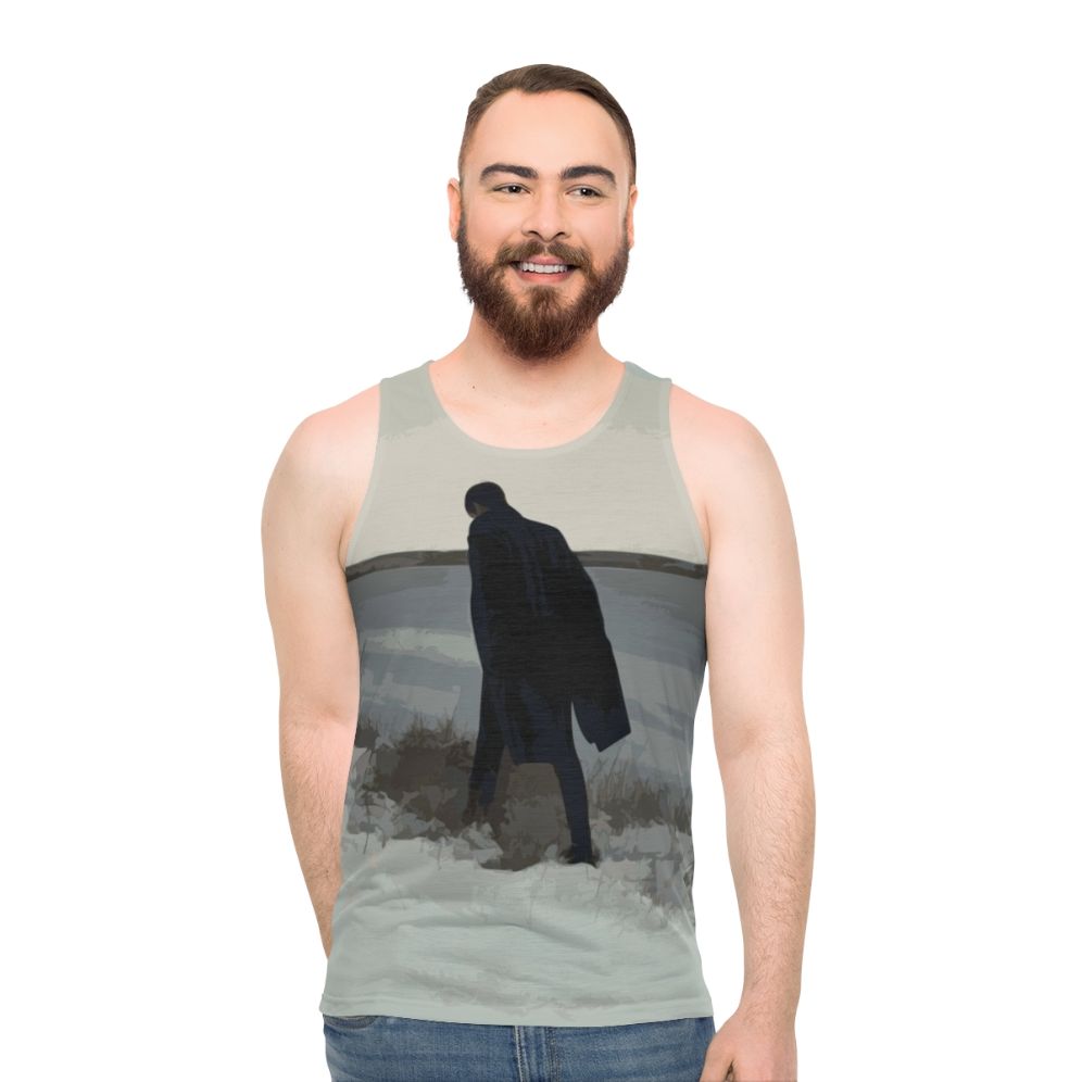 Retrograde unisex tank top with minimal design - men