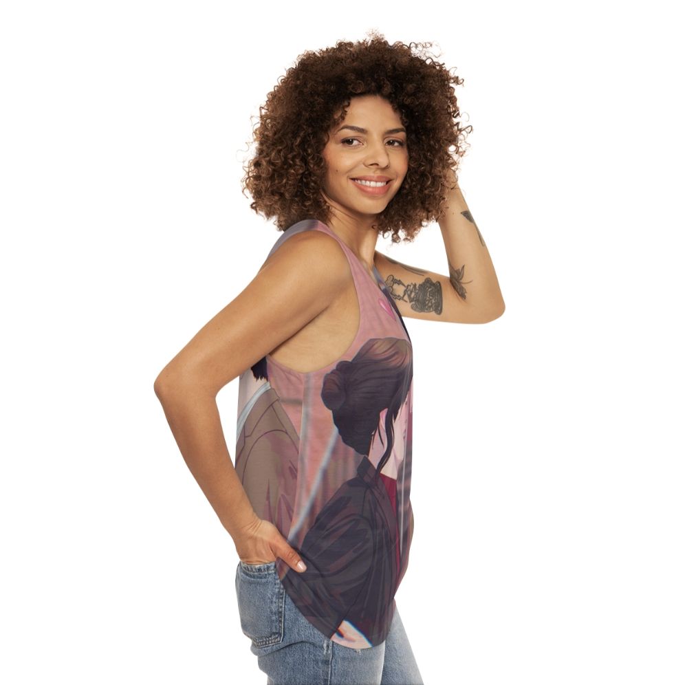 Sex Education Maeve Wiley and Otis Milburn Unisex Tank Top - women side